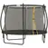 SPORTNOW 10ft Outdoor Trampoline with Enclosure Net, Spring Cover, Black - 1