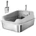PawHut XXL Stainless Steel Cat Litter Box with High Sides, Metal Scoop, 70 x 50 x 30 cm - 1