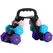 SPORTNOW Dumbbells Set with Storage Rack, 2 x 1kg, 2 x 3kg, 2 x 5kg, Pink - 1