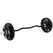 SPORTNOW Curl Bar with 30kg Weight Plates, Barbell Bar for 5cm Weight Plates, Home Gym Weight Lifting Bar, 120cm, 38kg - 1