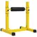 SPORTNOW Bulgarian Split Squat Stand, 12-Level Adjustable Single Leg Squat Machine with Foam Roller and Anti-Slip Pads for Lower Body Strength Training, Yellow - 1