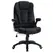 Vinsetto Ergonomic Office Chair Comfortable Desk Chair with Armrests Adjustable Height Reclining and Tilt Function Black - 1