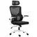 Vinsetto Ergonomic Office Chair, High Back Mesh Computer Desk Chair with Adjustable Headrest and Lumbar Support, Rotatable Armrests, Tilt Function for Home Office, Black - 1