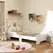 ZONEKIZ Unicorn-Designed Toddler Bed, Kids Bedroom Furniture, for Ages 3-6 Years, 143 x 74 x 67cm - White - 1