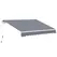 Outsunny Manual Retractable Awning, size (4m x3m)-Grey - 1