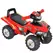 HOMCOM Kids Children Ride-on Toy Off Road Style Quad Bike Racing Car NO POWER 4 Wheels Horn Music Red - 1