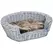 PawHut Wicker Pet Bed Willow Dog Cat Sofa Couch Puppy Basket with Cushion Grey 57L x 46W x 17.5H cm - 1