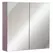 kleankin Double Door Bathroom Mirror Cabinet, Wall Mounted Bathroom Storage Cabinet, Soft Closing, 63L x 60Hcm - 1
