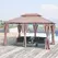 Outsunny 4m x 3(m)Garden Gazebo, Double Roof Outdoor Gazebo Canopy Shelter with Curtains, Solid Steel Frame for Patio, Garden, Brown - 1