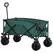 Outsunny 140L Festival Trolley on Wheels, Folding Camping Trolley Cart with Telescopic Handle, Big Wheels for Outdoor Garden Beach Fishing, Green - 1