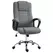 Vinsetto Linen-Look Swivel Office Chair - Dark Grey - 1