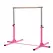 HOMCOM Height Adjustable Gymnastics Horizontal Bar for Kids, Children Junior Kip High Bar Fitness, Pink - 1