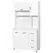 HOMCOM Kitchen Cupboard, 183cm Tall Storage Cabinet with Countertop, Sideboard with 3 Small Drawers, Flip Up Top Door, 3 Cabinet Doors and Open Shelves, 100W x 39.5D x 183.5H cm, White - 1