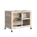 PawHut Rabbit Hutch Indoor Wooden Guinea Pig House Hamster Cage with Wheels, 2 Layers Bunny Cage with Openable Roof, 91.5 x 53.3 x 73 cm, Natural - 1