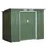 Outsunny 7 x 4ft Galvanised Steel Garden Shed, with Foundation Kit - Green - 1