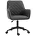 Vinsetto Office Desk Chair, Leather-Feel Fabric Computer Swivel Chair with Rolling Wheels and Adjustable Height for Home, Grey - 1