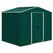Outsunny 7.7 x 5.7ft Metal Garden Shed with Ventilation Slots and Sliding Doors, Galvanised Outdoor Tool Storage House, Green - 1