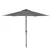 Outsunny 2.7m Patio Garden Umbrella Outdoor Parasol with Tilt Crank and 24 LEDs Lights (Grey) - 1