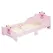 HOMCOM Kids Toddler Bed Princess Crown Theme Safety Side Rails Slats Home Bedroom Furniture Boys Girls 3-6 Years Pink 143 x 73 x 60 cm - 1