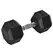 HOMCOM 15KG Single Rubber Hex Dumbbell Portable Hand Weights Dumbbell Home Gym - 1