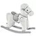 HOMCOM Kids Plush Ride-On Rocking Horse Toy Rocker with Plush Toy Realistic Sounds for Child 18-36 Months White - 1