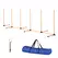 PawHut Dog Agility Equipment Pet Outdoor Training Play Run Obstacle w/ 6 Weaves Poles Whistle Carrying Bag - 1