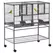 PawHut Large Bird Cage Parrot Cage with Divider, Slide Tray for Finch Canaries Parakeets Cockatiels, 95 x 45.5 x 102 cm - 1