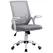 Vinsetto Office Chair with Flip-up Armrest, Mid Back Desk Chair with Mesh Back, Lumbar Support, Adjustable Height, Swivel Wheels for Home, Grey - 1