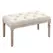 HOMCOM 80cm End of Bed Bench, Window Seat, Tufted Bench for Bedroom, Hallway, Living Room, Cream White - 1
