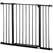 PawHut Dog Gate Pet Safety Gate Stair Barrier Pressure Fit Adjustable 76-82/86-97/101-107 cm, Black - 1