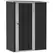 Outsunny 5ft x 3ft Garden Storage Shed, Outdoor Metal Shed with Sloped Roof, Lockable Door for Tools, Equipment, Grey - 1