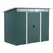 Outsunny 8.5 x 4ft Metal Shed with Lightsky Panels, Garden Storage Tool House with Double Doors for Garden, Patio and Lawn, Green - 1