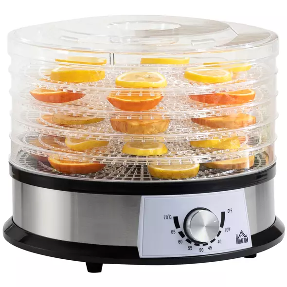 HOMCOM 40-70℃ Five-Tray Food Dehydrator - 1