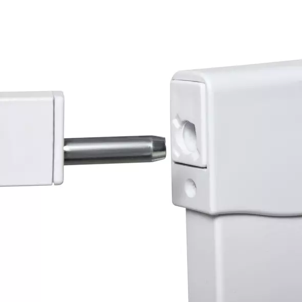 PawHut Pet Safety Gate, for Doorways, Staircases, Hallways, with Extensions Kit, 75-103cm - White - 8