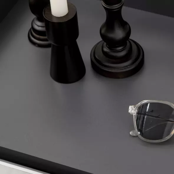 HOMCOM High Gloss Shoe Cabinet with White Doors and Open Shelves, Hallway Shoe Cupboard Storage Organizer for 19 Pairs of Shoes, Grey - 8