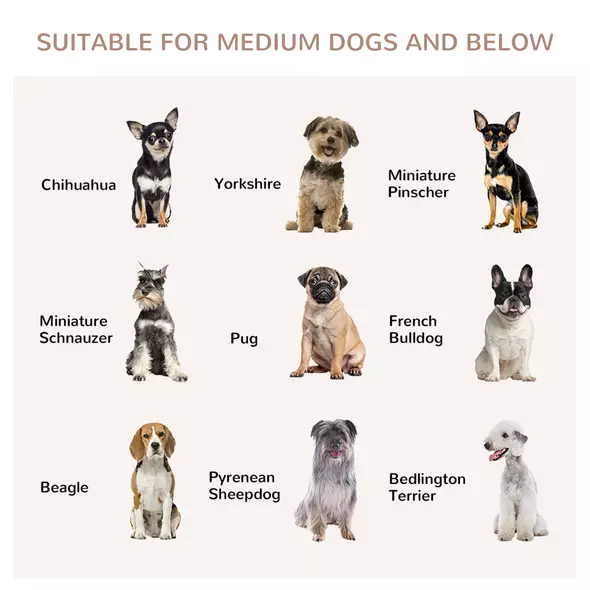 PawHut Dog Crate End Table Furniture Style Dog Cage w/ Three Doors, Locks and Latches - Grey - 4