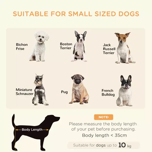 PawHut Pet Sofa Chair, with Storage, Cushion, for Small Dogs, Cats - Light Grey - 4