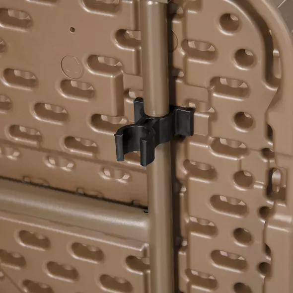 Outsunny 6 Seater Garden Dining Set, Rattan-Style HDPE Garden Furniture Set, Outdoor Dining Table and Chairs with 6 Armchairs and Rectangular Plastic Top Table for Patio, Balcony, Dark Brown - 7