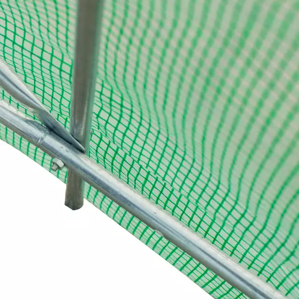 Outsunny 4.5m x 2m x 2m Walk-in Tunnel Greenhouse Garden Plant Growing House with Door and Ventilation Window, Green - 9