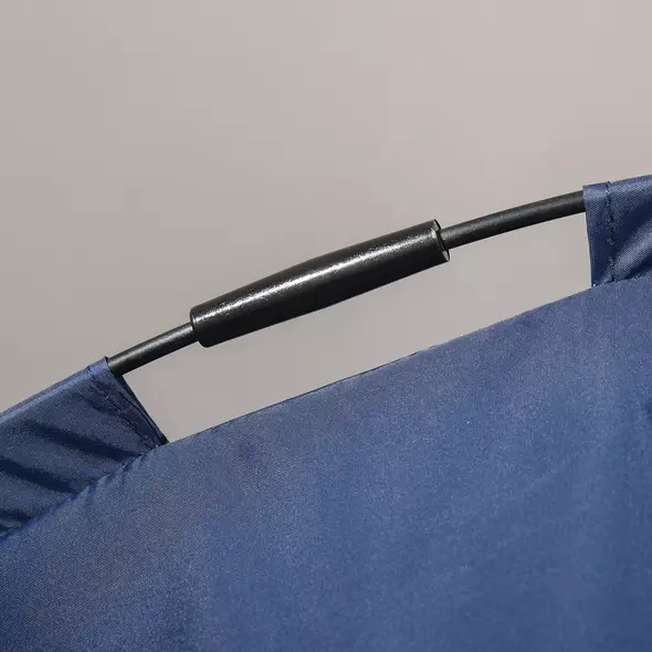 PawHut Raised Dog Bed Waterproof Elevated Pet Cot with Breathable Mesh UV Protection Canopy Blue, for Medium Dogs, 76 x 61 x 73cm - 9