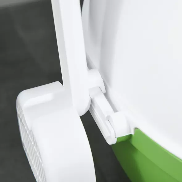 PawHut Large Cat Litter Box, with Scoop, Front Entrance, 53 x 51 x 48cm -Green - 9