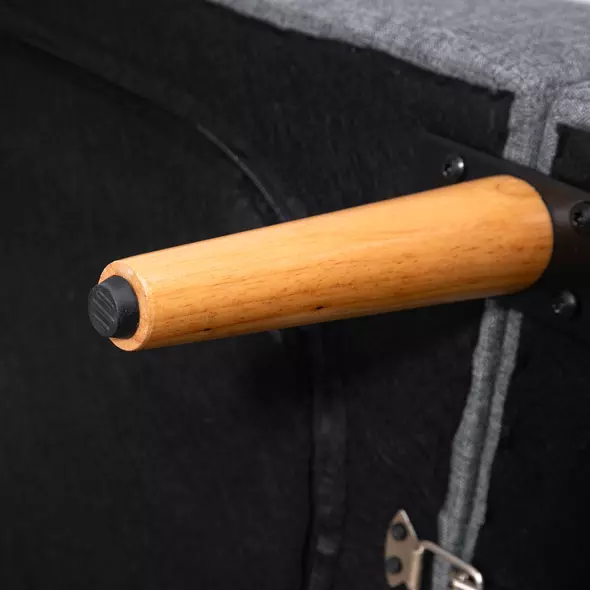 HOMCOM 3 Seater Sofa Bed, Convertible Linen Fabric Sofa Couch, Click Clack Sofabed with Adjustable Split Backrest for Living Room, Bedroom, Guest Room, Grey - 9