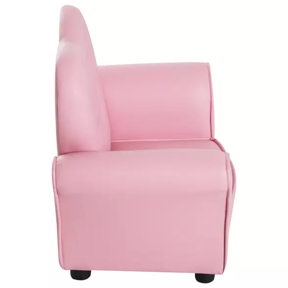 HOMCOM Kids Armchair Toddler Chair Seating Relax Playroom Seater Girl Princess Pink - 8