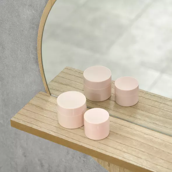 kleankin 45cm Round Home Mirror, with Shelf - Natural Wood Effect - 8