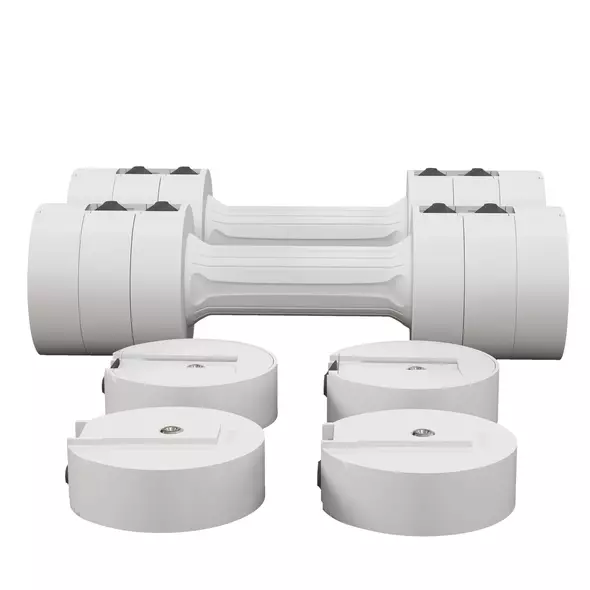 SPORTNOW Dumbbells Set, Adjustable Weights for Women Men Home Gym Workout, 2.5KG x 2 - 1