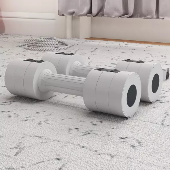 SPORTNOW Dumbbells Set, Adjustable Weights for Women Men Home Gym Workout, 2.5KG x 2 - 9