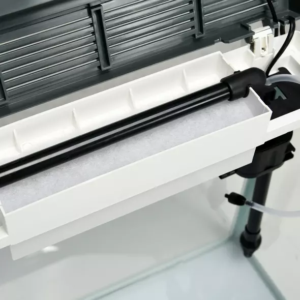 PawHut 28L Glass Aquarium Fish Tank with Filter, LED Lighting, for Betta, Guppy, Mini Parrot Fish, Shrimp, 38 x 26 x 39.5cm - 9