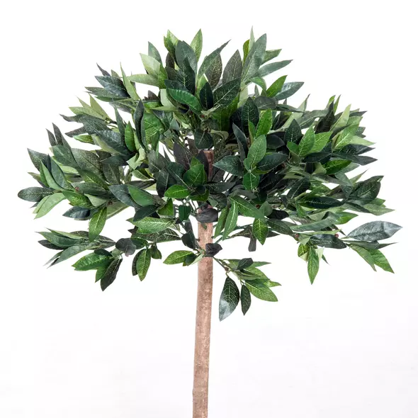 Outsunny 3ft Artificial Olive Tree Indoor Plant Greenery for Home Office Potted in An Orange Pot Set of 2 - 8
