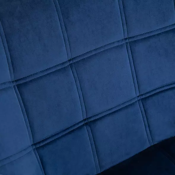 HOMCOM Armchair Accent Chair, Vanity Chair with Wide Arms, Slanted Back, Padding, Metal Frame, Wooden Legs, Home Bedroom Furniture Seating, Set of 2, Blue - 8