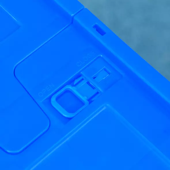 HOMCOM 65L Steel Frame Bike Trailer Storage Box - Blue - 9